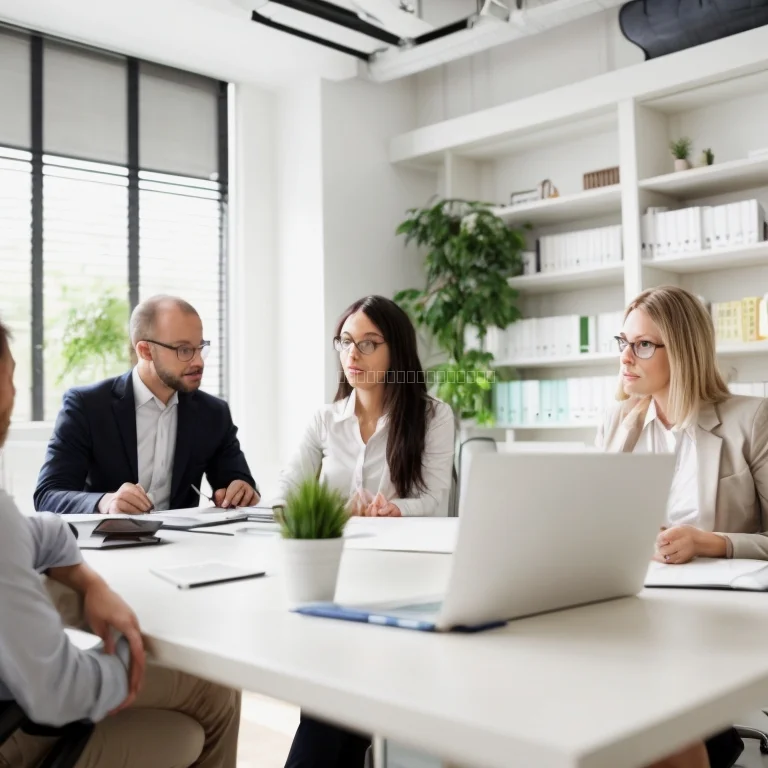 Teammeeting mit moderner Führungskraft